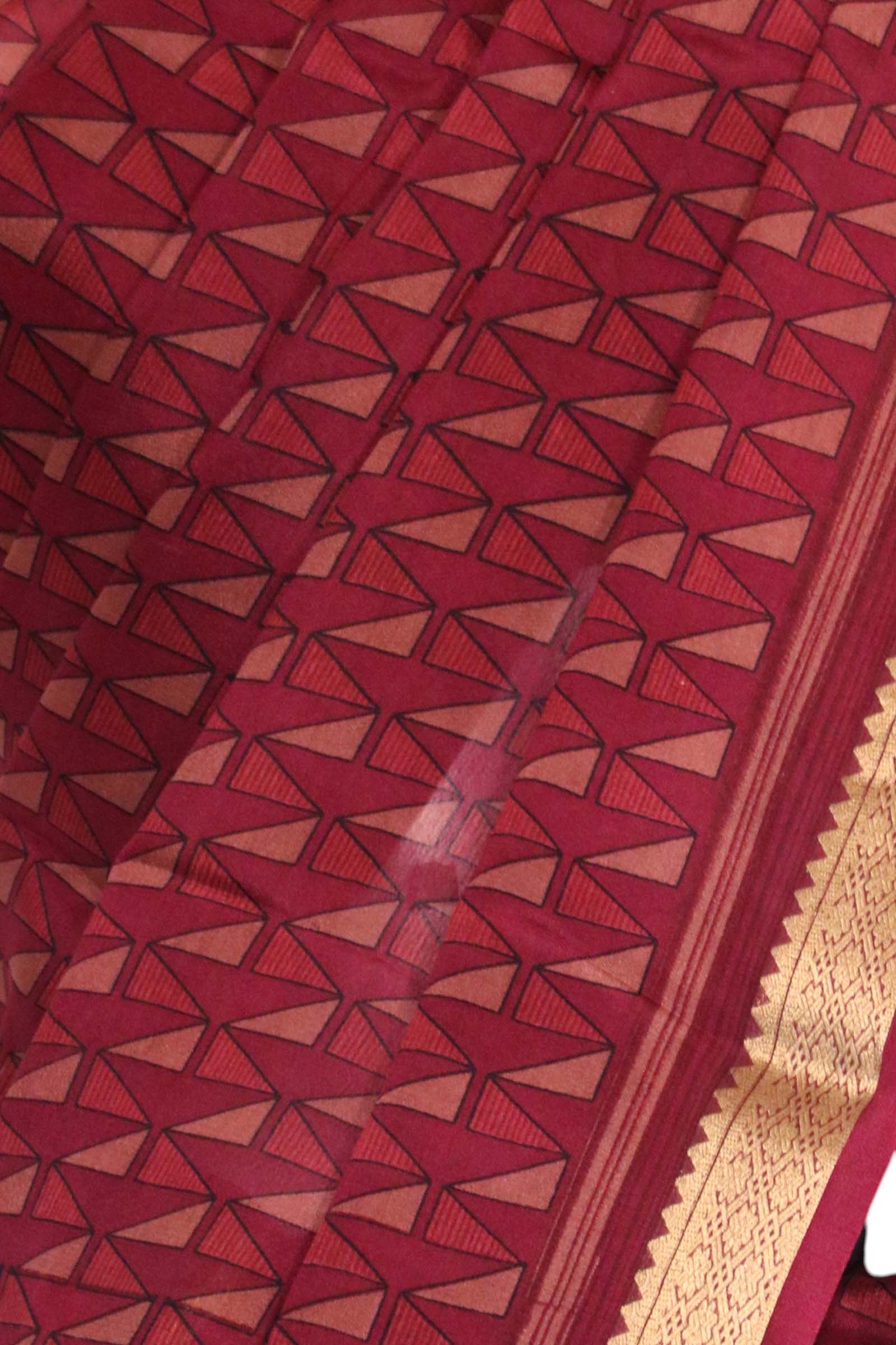 Pure Floral Zari Crepe Silk Saree AL206160